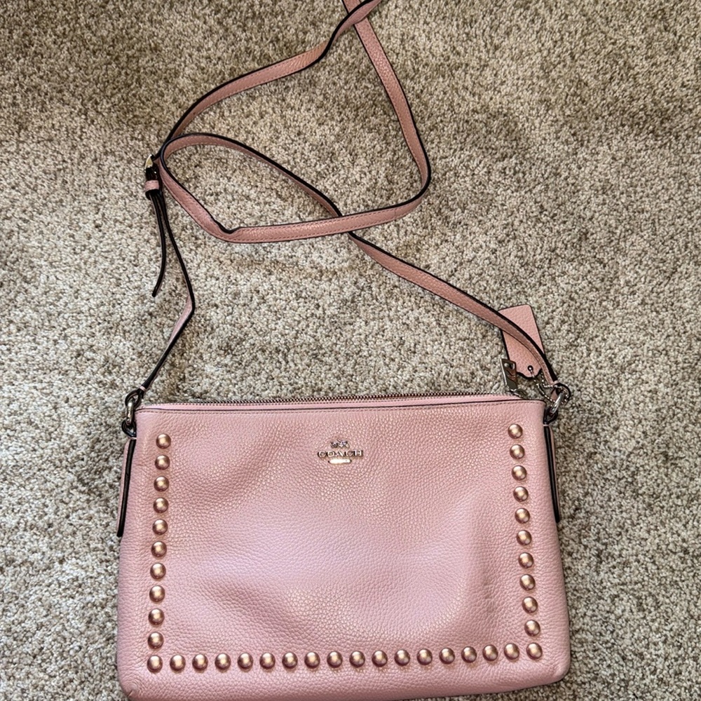 pink coach bag